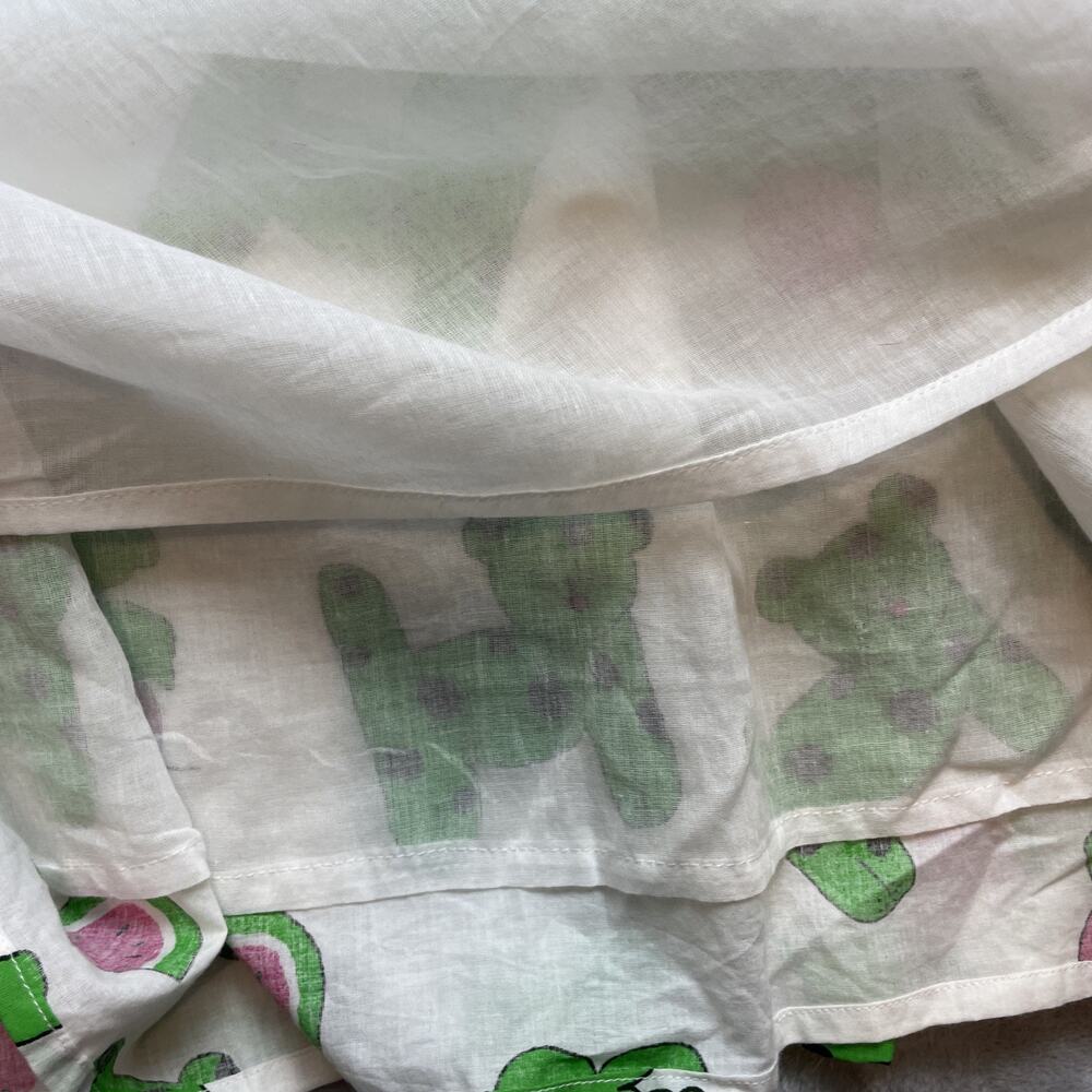 Mary Marshmallow Womens Snappy Turtle Wrap Skirt Free Size Puppy Watermelon Nwt View 4